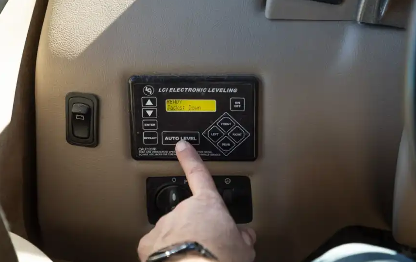 RV leveling jack motor replacement on a fifth wheel