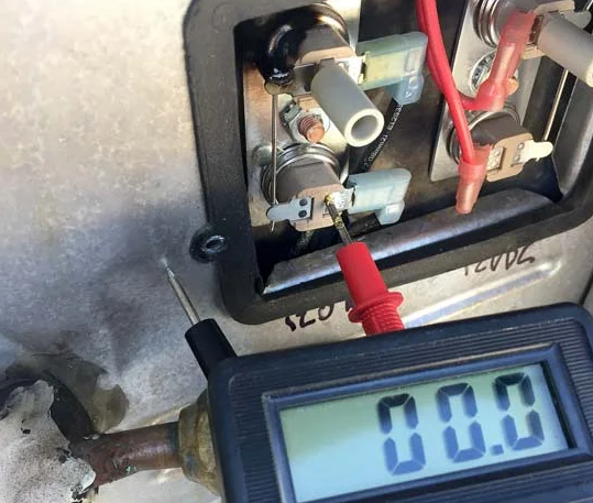 Suburban water heater repair on an RV in Port St. Lucie