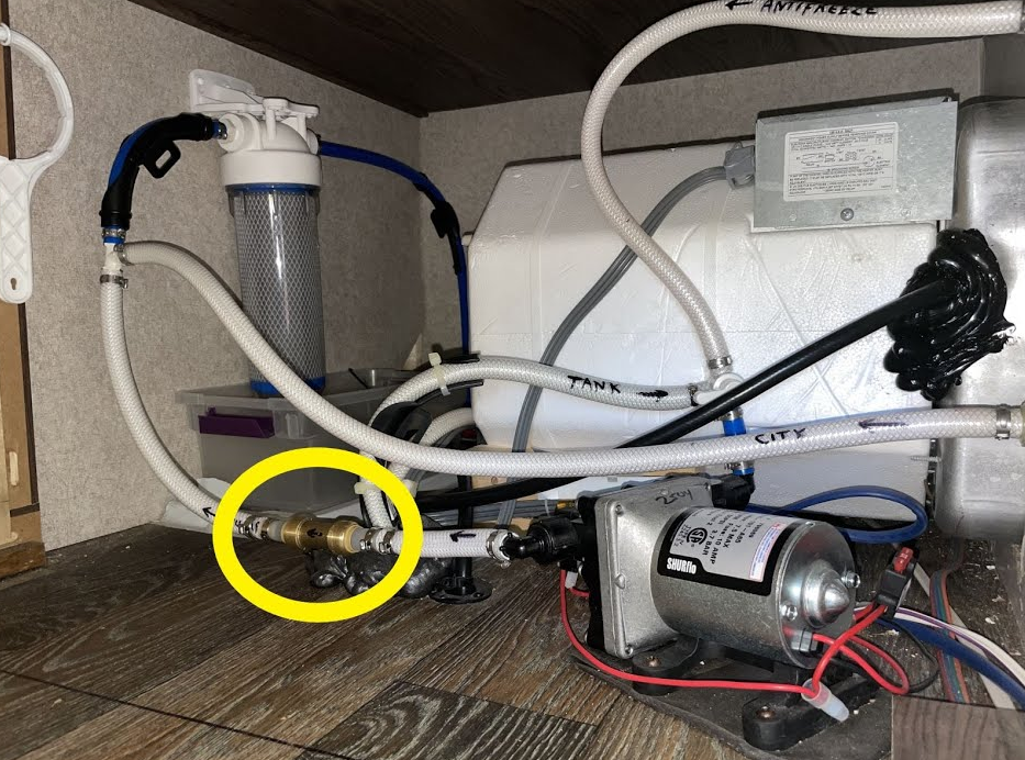 RV plumbing inspection for toilet and seal issues